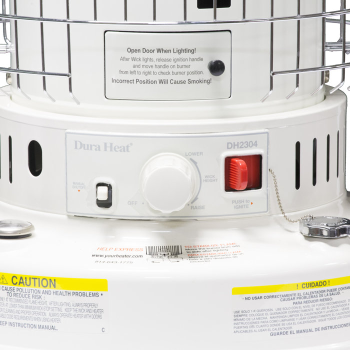 Duraheat 23800 BTU Kerosene Tower Space Heater with Digital Display